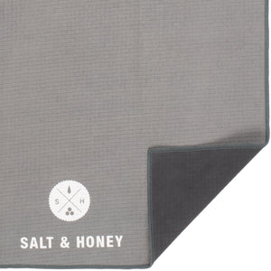 Non-Slip Pilates Reformer Towel | Gray/Gray