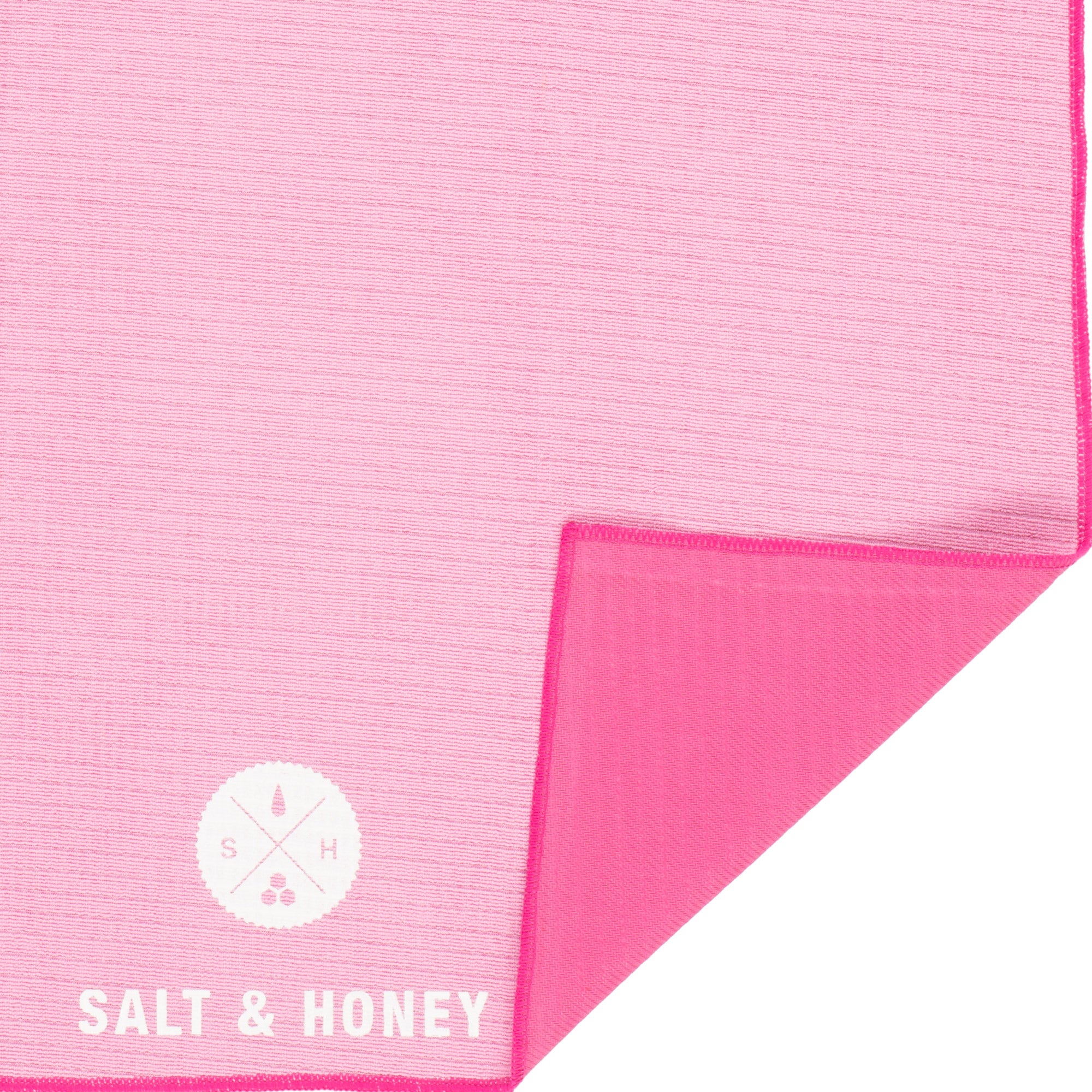 Salt & Honey Non-Slip Pilates Reformer Mat Towel (Black) 